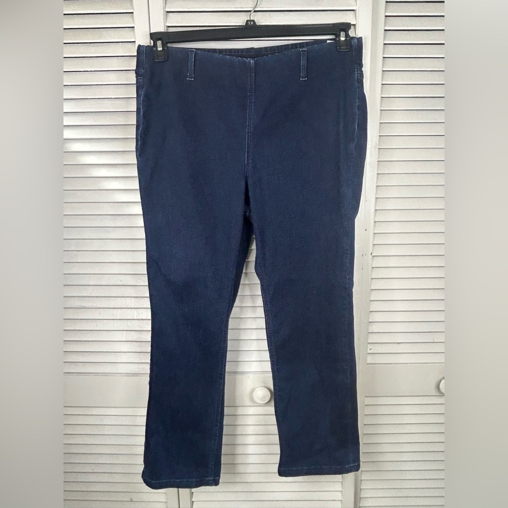 Denim & Co Classic Straight-Leg Navy Jeans Size 16P